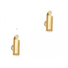 Slide end tubes 10mm - Gold
